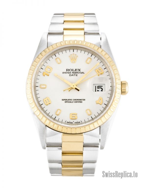 Rolex Oyster Perpetual Date 15223 Unisex Automatic 34 MM-1